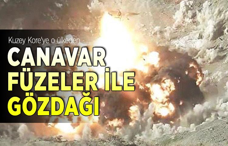 Kuzey Kore'ye o ülkeden canavar füzeler ile gözdağı