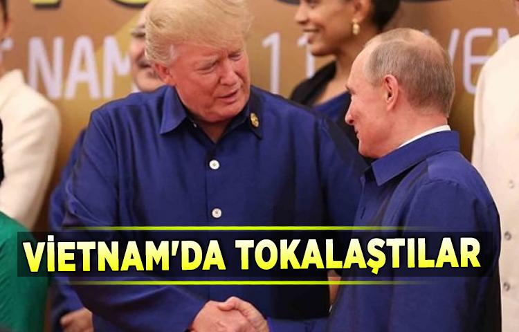 Putin ve Trump, Vietnam'da tokalaştı