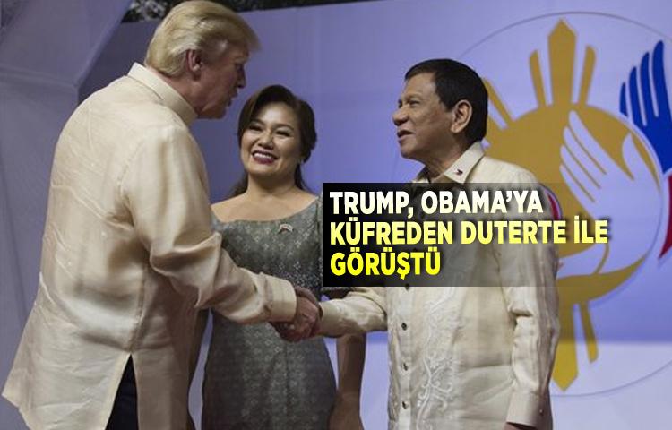 Trump, Obama’ya küfreden Duterte ile görüştü