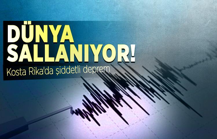 Dünya Sallanıyor! Kosta Rika'da şiddetli deprem