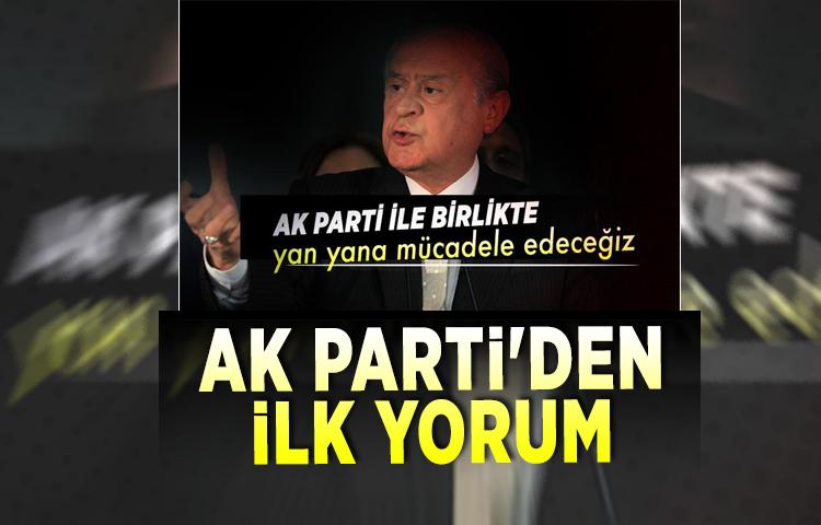 MHP Lideri Bahçeli'nin işbirliği açıklamasına AK Parti'den ilk yorum