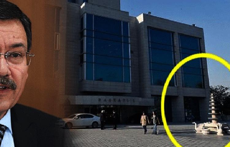 Belediyenin önündeki fıskiye kaldırıldı