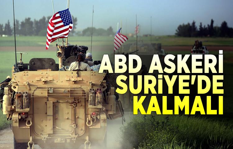 PKK/PYD: ABD askeri Suriye'de kalmalı