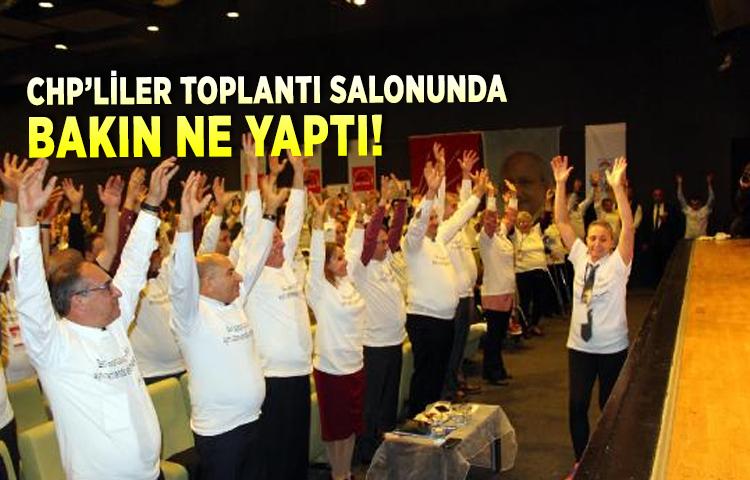 CHP'liler toplantı salonunda bakın ne yaptı!