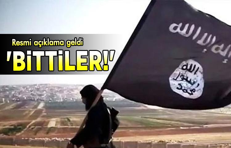 DEAŞ o ülkede resmen bitti