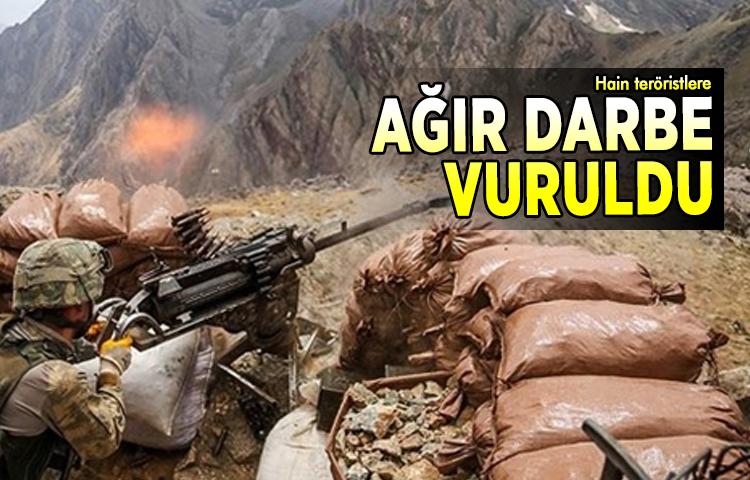 Hain teröristlere ağır darbe vuruldu