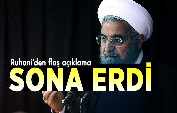 Ruhani, terör örgütü DEAŞ'ın sona erdiğini açıkladı