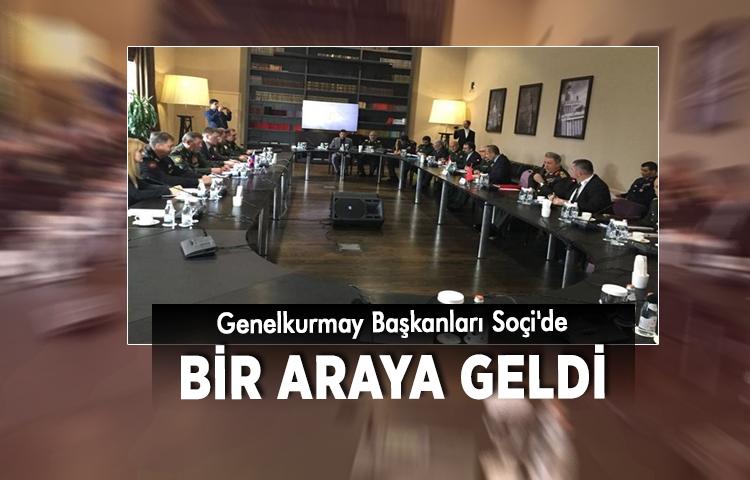 Genelkurmay Başkanları Soçi'de bir araya geldi