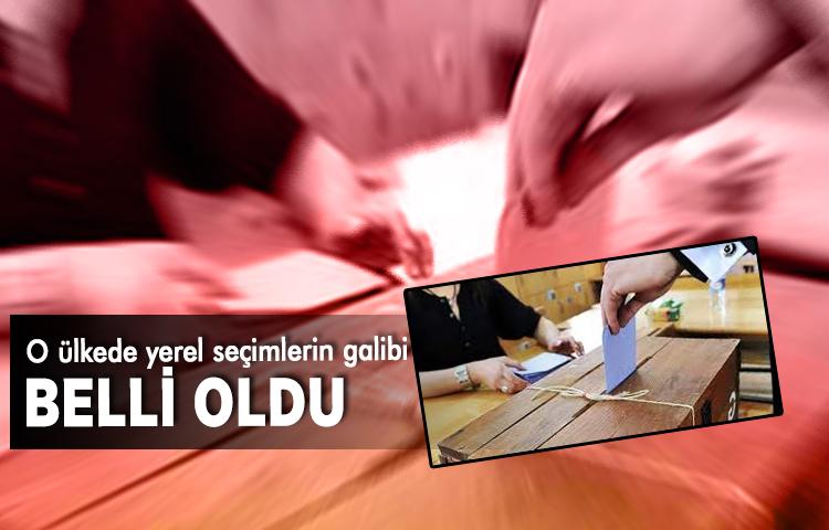 O ülkede yerel seçimlerin galibi belli oldu