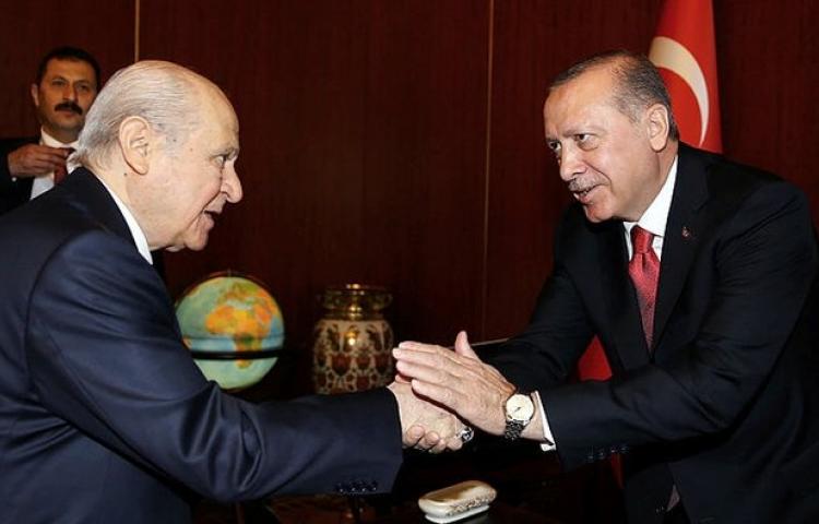 Cumhurbaşkanı Erdoğan MHP lideri Bahçeli ile görüştü