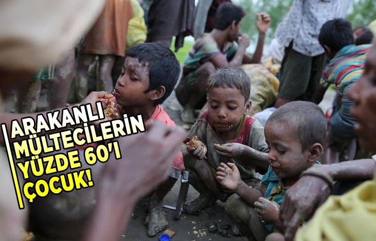 Arakanlı mültecilerin yüzde 60'ı çocuk