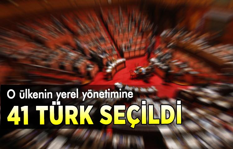 O ülkenin yerel yönetimine 41 Türk seçildi