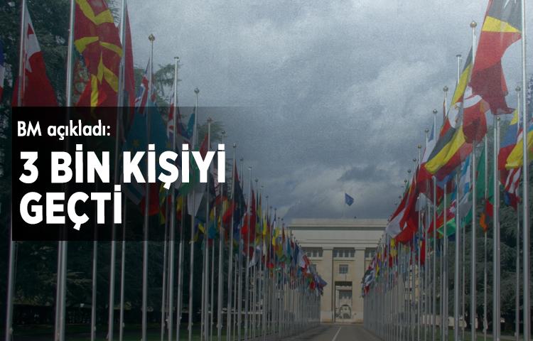BM açıkladı: 3 bin kişiyi geçti