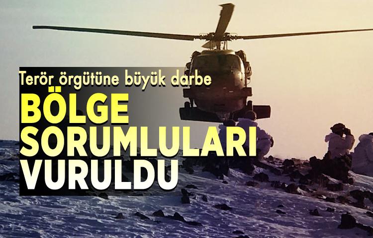 Terör örgütüne büyük darbe! Bölge sorumluları vuruldu...