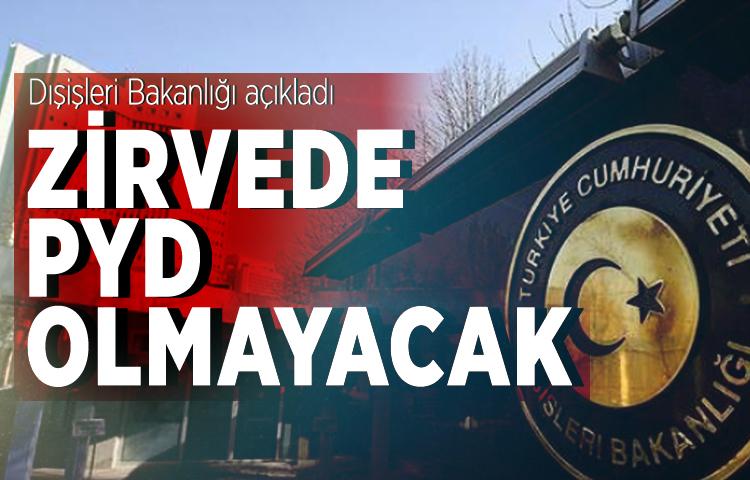 Zirvede PYD olmayacak