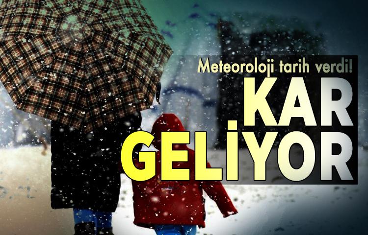 Meteoroloji uyardı! Kar geliyor...