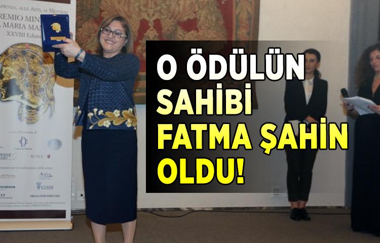 O ödülün sahibi Fatma Şahin oldu!