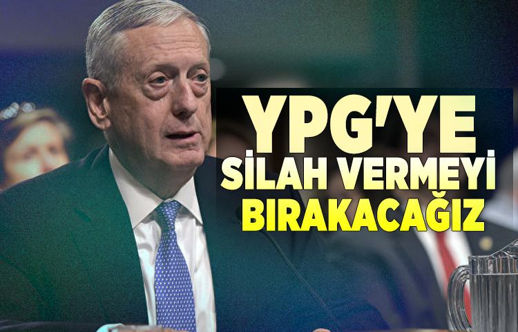 YPG'ye silah vermeyi bırakacağız