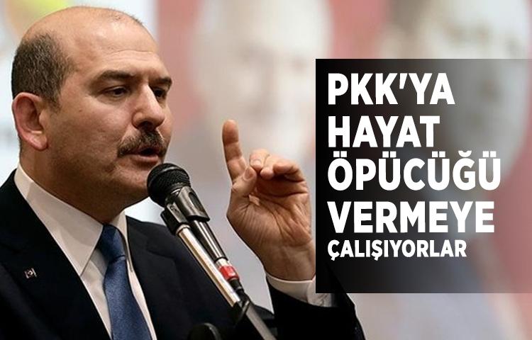 Soylu: PKK'ya hayat öpücüğü vermeye çalışıyorlar