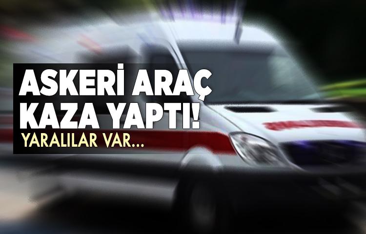 Askeri araç kaza yaptı!