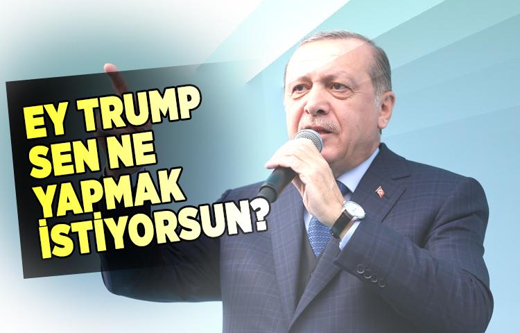 Erdoğan: Ey Trump sen ne yapmak istiyorsun?