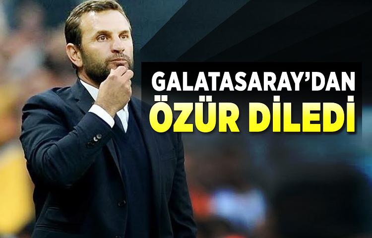 Galatasaray’dan özür diledi
