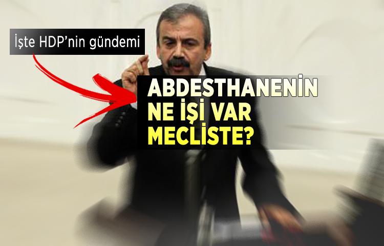 HDP şimdide meclisteki 'abdesthaneye' taktı