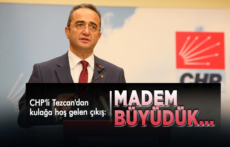 CHP'li Tezcan'dan kulağa hoş gelen çıkış: Madem büyüdük...