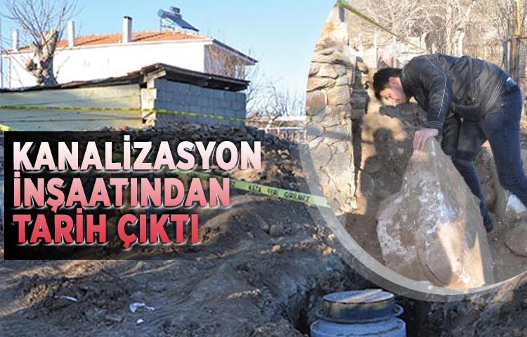 Kanalizasyon inşaatından tarih çıktı