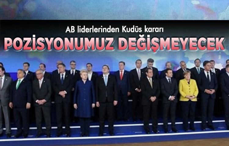 AB liderlerinden Kudüs kararı