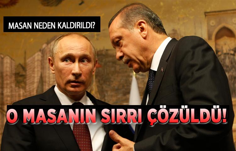 O masanın sırrı çözüldü! Masa neden kaldırıldı?