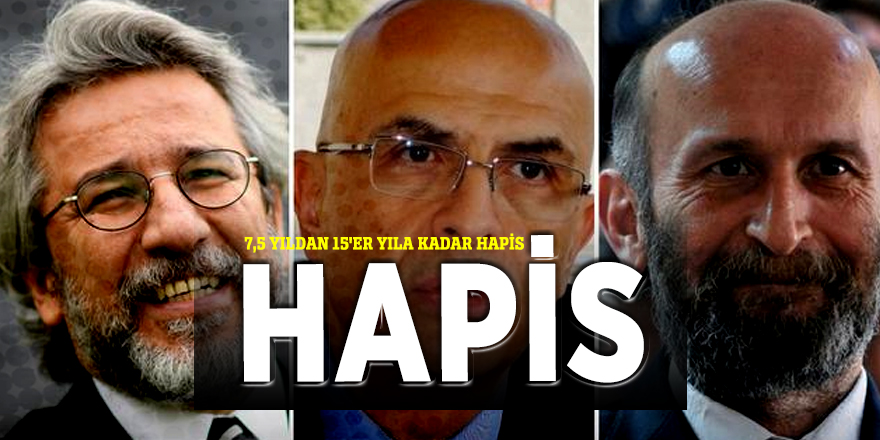 7,5 yıldan 15'er yıla kadar hapis