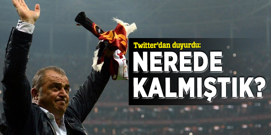 Galatasaray'ın yeni teknik direktörü Fatih Terim oldu