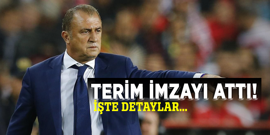 Terim imzayı attı! İşte detaylar