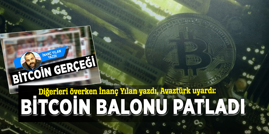 Bitcoin balonu patladı