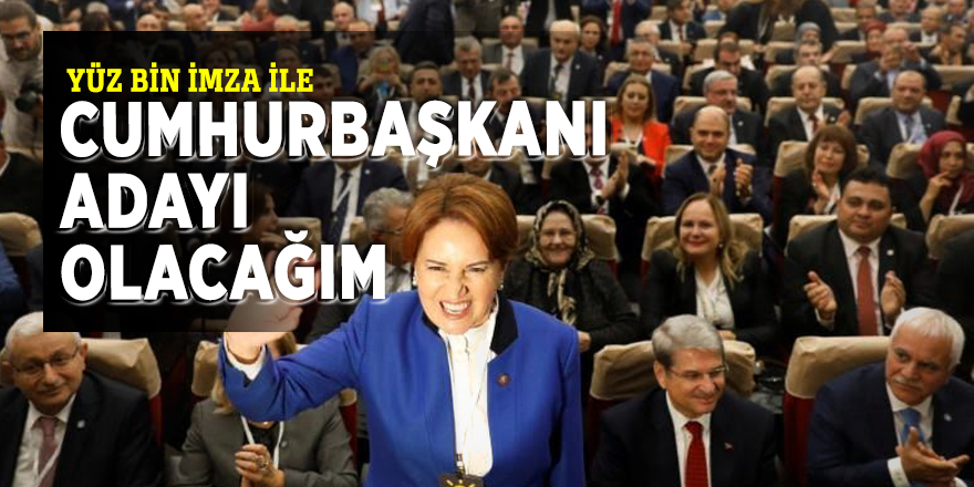 Yüz bin imza ile cumhurbaşkanı adayı olacağım