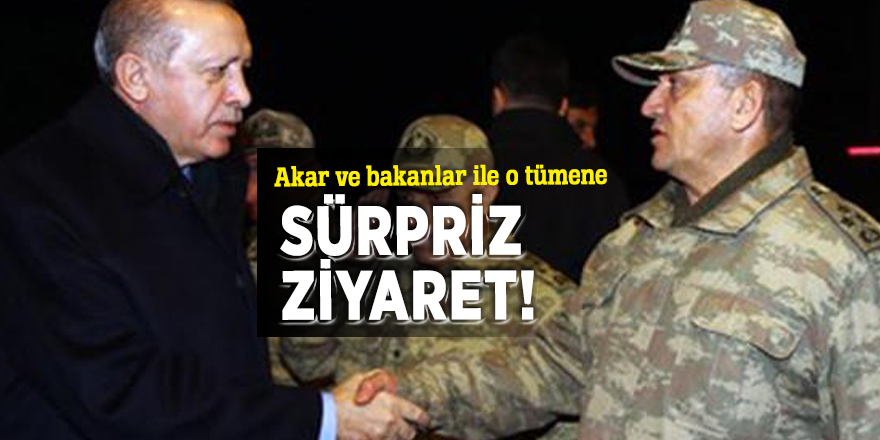 Erdoğan'dan o tümene sürpriz ziyaret!