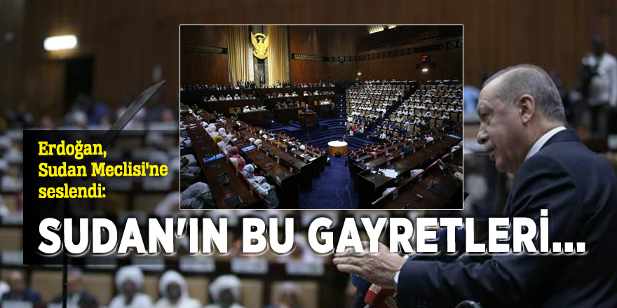 Erdoğan, Sudan Meclisi'ne seslendi: Sudan'ın bu gayretleri...