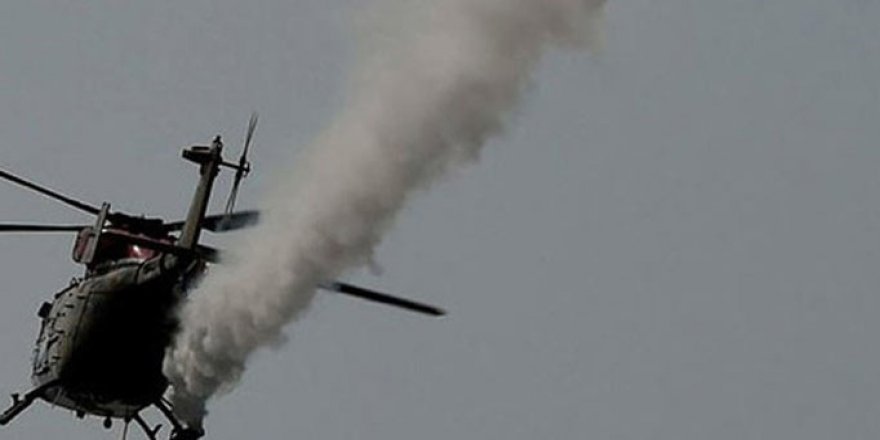 Askeri helikopter düştü