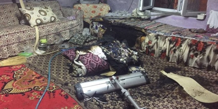 Felçli kadının üzerine elektrikli soba devrildi