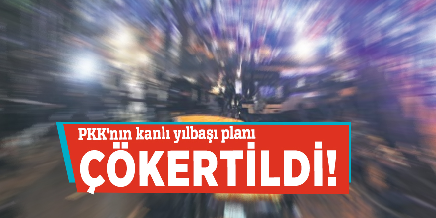 PKK'nın kanlı yılbaşı planı çökertildi!