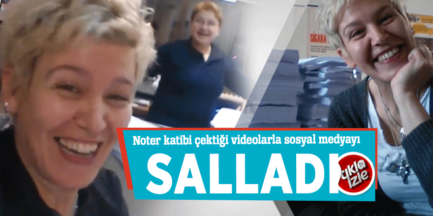 Noter katibi çektiği videolarla sosyal medyayı salladı