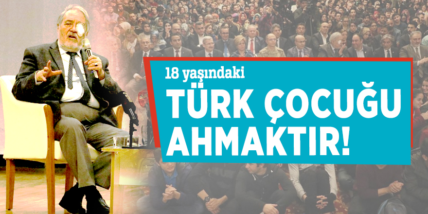 İlber Ortaylı: 18 yaşındaki Türk çocuğu ahmaktır
