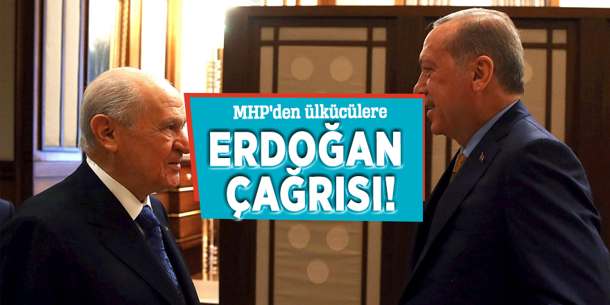 MHP'den ülkücülere Erdoğan çağrısı!