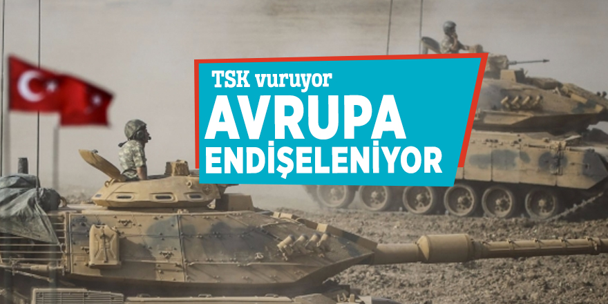 TSK vuruyor Avrupa endişeleniyor
