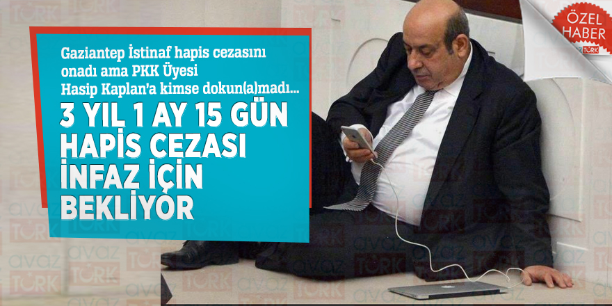 Gaziantep İstinaf hapis cezasını onadı ama PKK Üyesi Hasip Kaplan’a kimse dokun(a)madı