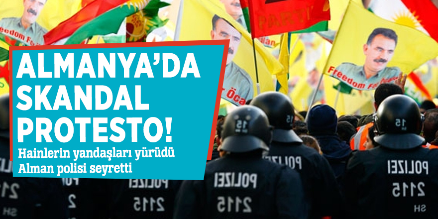 Almanya’da skandal protesto!