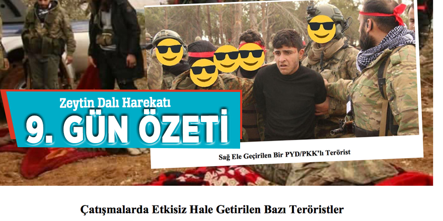 AK Parti Tanıtım ve Medya Başkanlığı'ndan Zeytin Dalı Harekatı 9. Gün Özeti