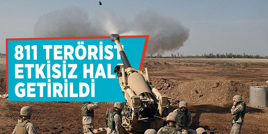 TSK: 811 terörist etkisiz hale getirildi