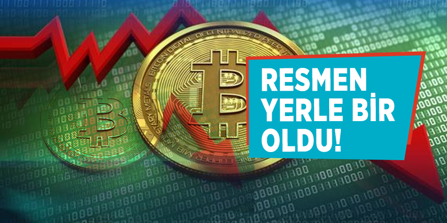Bitcoin resmen yerle bir oldu!